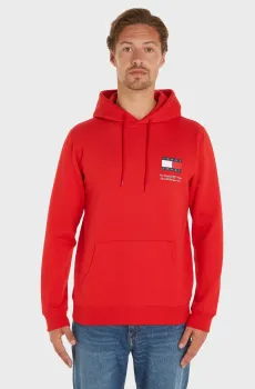 Мужское красное худи TJM REG ESSENTIAL FLAG Красный M Tommy Jeans DM0DM18418