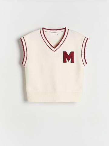Reserved - GIRLS` VEST - кремовий - 240DB-01X Reserved - GIRLS` VEST - кремовий - 240DB-01X