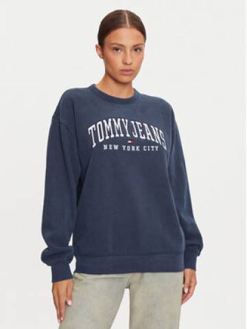 Tommy Jeans Світшот Varsity DW0DW19824 Cиній Regular Fit Tommy Jeans Світшот Varsity DW0DW19824 Cиній Regular Fit