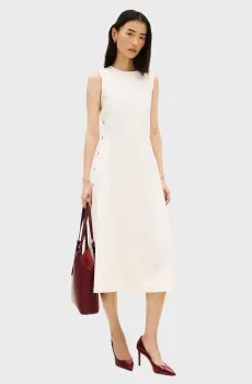 Женский белый сарафан GOLD BUTTON LONG Белый XS Tommy Hilfiger WW0WW48774