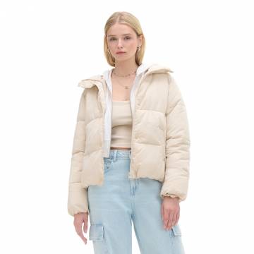 Cropp - Стьобана дута куртка - бежевий Cropp - Стьобана дута куртка - бежевий