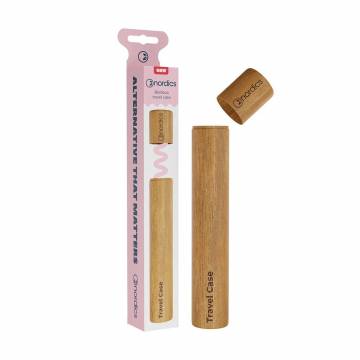 Бамбуковый дорожный футляр для зубной щетки Nordics Bamboo Travel Case, 1 шт Бамбуковый дорожный футляр для зубной щетки Nordics Bamboo Travel Case, 1 шт