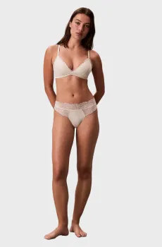 Женские белые трусики THONG Белый XS Calvin Klein LV00QF8444