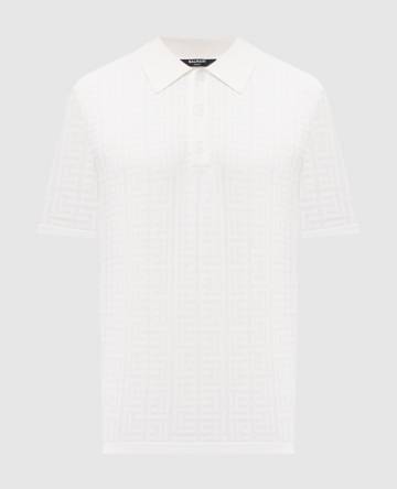 Белое поло PB Labyrinth