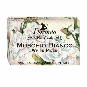 Натуральное мыло Florinda Vegetal Soap White Moss Белый мускус, 300 г Натуральное мыло Florinda Vegetal Soap White Moss Белый мускус, 300 г