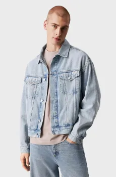 Мужская голубая джинсовая куртка RELAXED DENIM JACKET Голубой XL Calvin Klein Jeans J30J326556