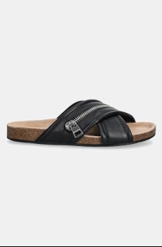 Кожаные шлепанцы JW Anderson Biker Slide