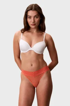 Женские оранжевые трусики с узором LOW RISE Оранжевый XS Calvin Klein LV00QD5282