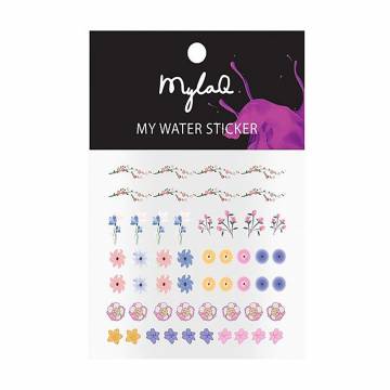 Наклейки для ногтей MylaQ My Water Stickers Цветы Наклейки для ногтей MylaQ My Water Stickers Цветы