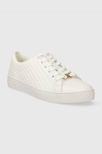 Кожаные кроссовки MICHAEL Michael Kors Keaton цвет белый 43R4KTFS1L Кожаные кроссовки MICHAEL Michael Kors Keaton цвет белый 43R4KTFS1L