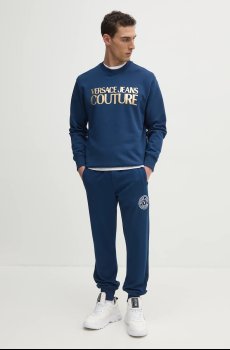 Хлопковые спортивные штаны Versace Jeans Couture