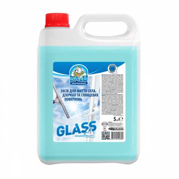 Средство для мытья стекла, зеркал и глянцевых поверхностей BALU Professional Glass, 5 л