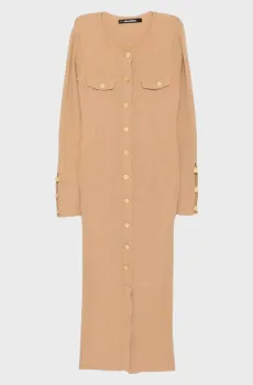 Женское бежевое платье elegant Бежевый XS Karl Lagerfeld A3W13038