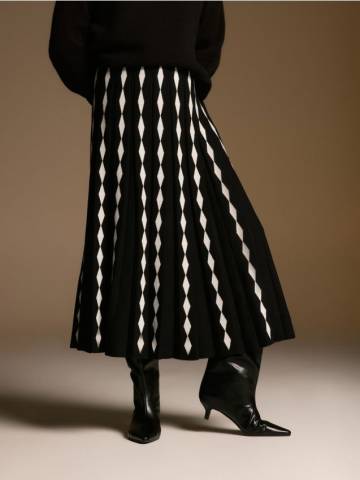 Reserved - Спідниця з додаванням віскози - різнобарвний - 371HK-MLC