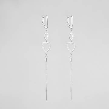 Серебряные серьги Minimal 520473б Серебряные серьги Minimal 520473б