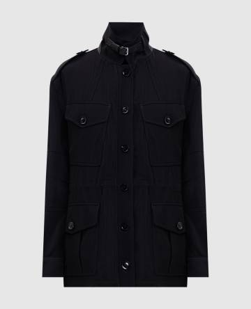 Черная куртка с шерстью