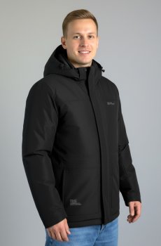 Куртка демисезонная мужская черного цвета DV-105-Black
