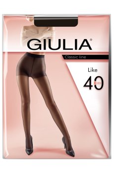 Колготки женские Giulia Like классические, с шортиками, 40 DEN, Nero, размер 5
