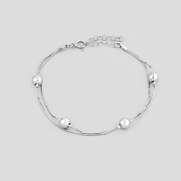 Серебряный браслет Minimal ф-1/06р/18.5-пдв/Ф-1/06рб/19 Серебряный браслет Minimal ф-1/06р/18.5-пдв/Ф-1/06рб/19