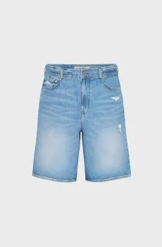 Мужские синие джинсовые шорты Синий 33 Guess M6GDV8.D0770;S4FR