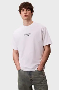 Мужская белая футболка SS 16S RLXD FIT CKJ GRAPHIC Белый XXL Calvin Klein Jeans LV04RC851G