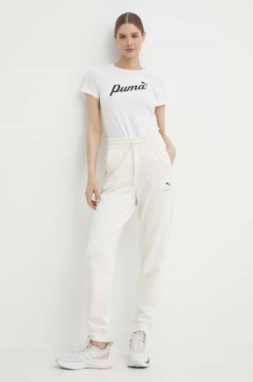 Спортивные штаны Puma BETTER SPORTSWEAR цвет бежевый с принтом 679010 Спортивные штаны Puma BETTER SPORTSWEAR цвет бежевый с принтом 679010