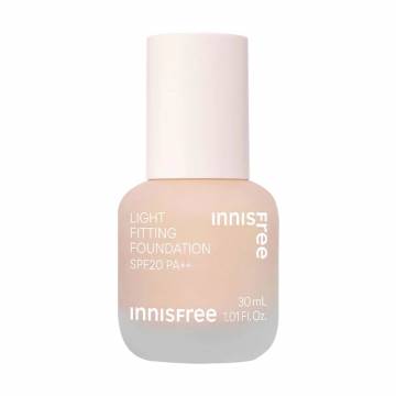 Тональная основа для лица Innisfree Light Fitting Foundation, SFP 20 PA++, 21N, 30 мл Тональная основа для лица Innisfree Light Fitting Foundation, SFP 20 PA++, 21N, 30 мл