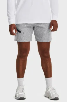 Мужские серые шорты UA Unstoppable Flc Shorts Серый 3XL Under Armour 1379809-011
