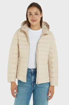 Женский бежевый пуховик FEMININE LW DOWN JACKET Бежевый S Tommy Hilfiger WW0WW41140