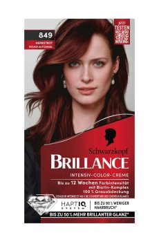 Интенсивная крем-краска для волос Brillance Intensive Color Cream 849 Бордовая марсала, 160 мл
