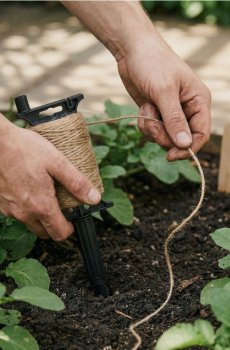 Джутовий шпагат 100 метрів - чорний