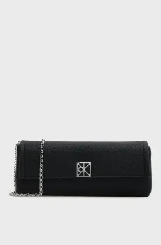 Женский черный клатч EMBLEM HW PEBBLE Черный ONESIZE Calvin Klein LV04F3740G