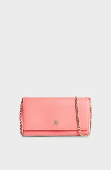 Женский коралловый клатч TH REFINED CHAIN CROSSOVER Коралловый ONESIZE Tommy Hilfiger AW0AW16109