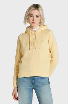 Женское желтое худи REG TONAL SHIELD Желтый XS Gant 4203648