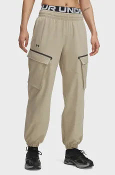 Женские бежевые спортивные брюки UA Unstoppable Cargo Pants Бежевый XS Under Armour 1386481-299