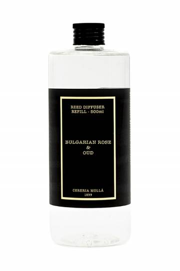 Запасной флакон для аромадиффузора Cereria Molla Bulgarian Rose and Oud 500 ml Запасной флакон для аромадиффузора Cereria Molla Bulgarian Rose and Oud 500 ml