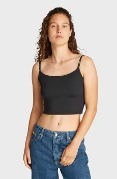 Женский черный топ ELASTIC STRAPPY Черный L Calvin Klein Jeans J20J225312