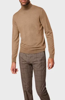 Мужской бежевый шерстяной гольф Бежевый XL Pierre Cardin PC.-C5 50703.5037