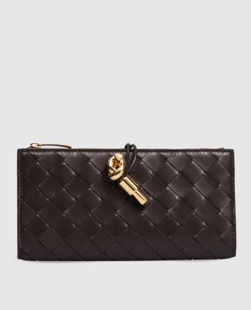 Коричневый кожаный кошелек Andiamo