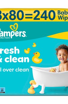 Детские влажные салфетки Pampers Fresh & Clean, 3*80 шт