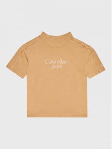 Calvin Klein Jeans Футболка IG0IG01787 Коричневий Regular Fit Calvin Klein Jeans Футболка IG0IG01787 Коричневий Regular Fit