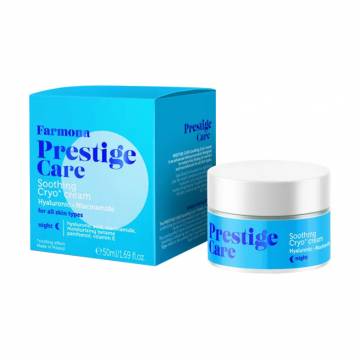 Ночной разглаживающий крио-крем для лица Farmona Prestige Cream Гиалуроновая кислота и ниацинамид, 50 мл Ночной разглаживающий крио-крем для лица Farmona Prestige Cream Гиалуроновая кислота и ниацинамид, 50 мл