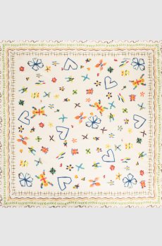 Бежевый платок Sidi из шелка