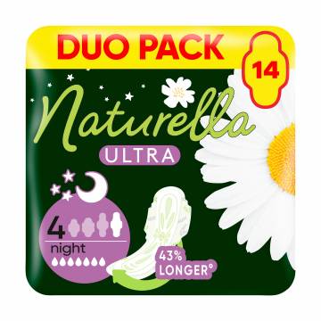 Прокладки для критических дней Naturella Ultra Night, 14 шт Прокладки для критических дней Naturella Ultra Night, 14 шт