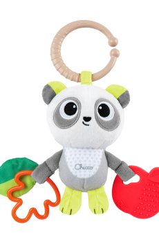Детская игрушка-погремушка на коляску Chicco Панда, 14*10*6 см, от 3 месяцев (11566.00)