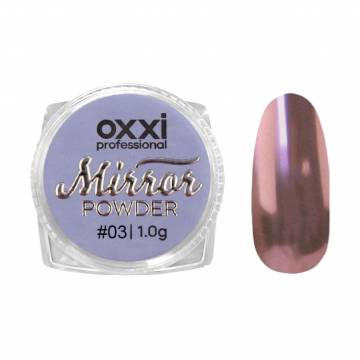 Зеркальная пудра-втирка для ногтей Oxxi Professional Mirror Powder 03, 1 г
