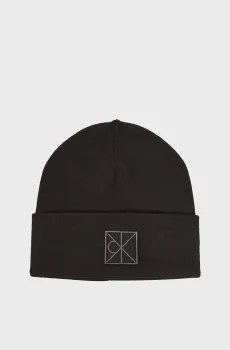 Мужской набор аксессуаров (шапка, шарф) EMBLEM Черный ONESIZE Calvin Klein LV04D0007G
