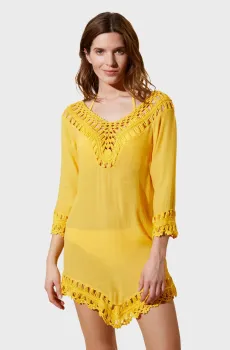 Женская желтая туника FLORE Желтый S Etam 6517900