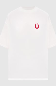 Белая футболка с вышивкой