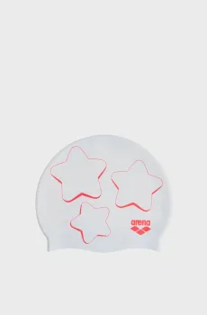 Детская белая шапочка для плавания Белый ONESIZE Arena 94171-130